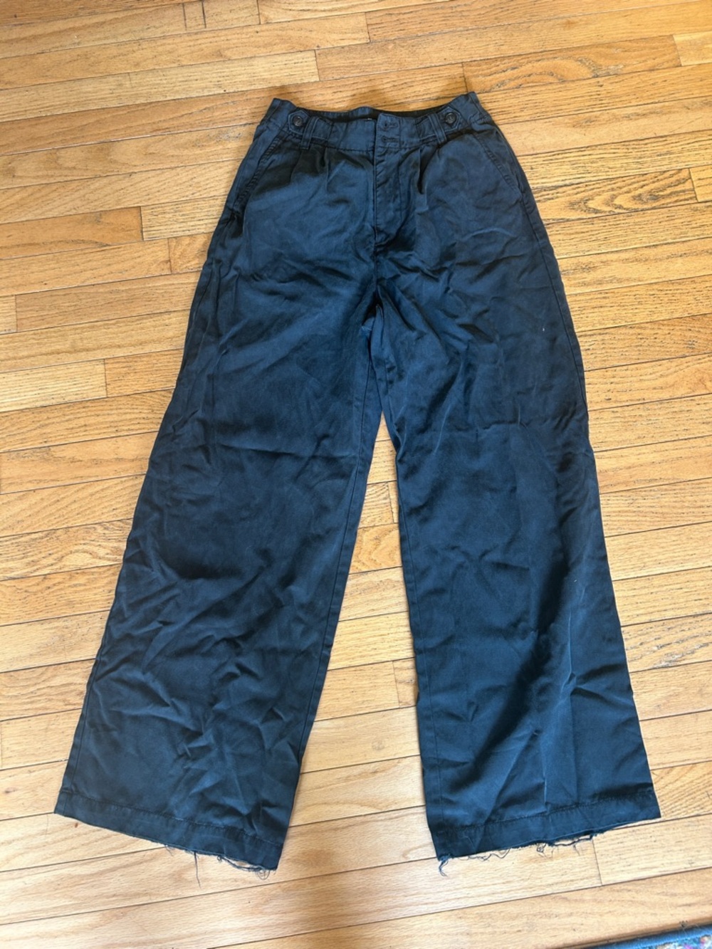 Madewell Black Wide-Leg Chinos